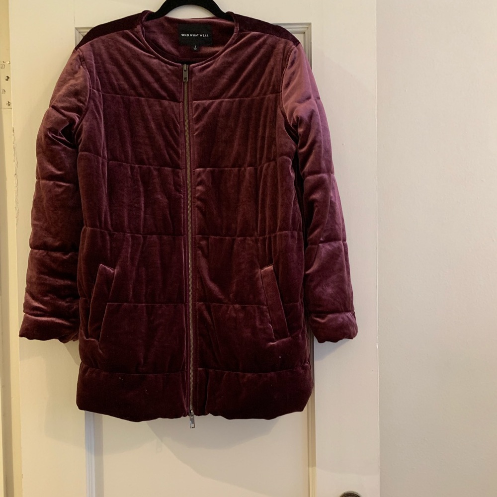 Oversized Velvet Bomber Jacket